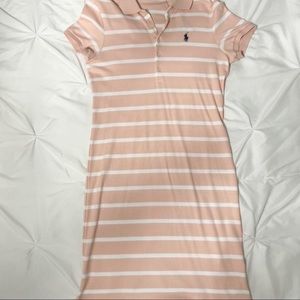 Women’s Pink Polo Midi Dress